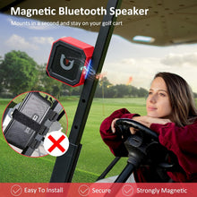 Load image into Gallery viewer, Sportkee Golf Cart Bluetooth Speaker Magnetic Portable Wireless Speaker with Loud Stereo Sound Bass Boost 20 Hours Play IPX7 Waterproof TWS & SD Card Function Golf Cart Accessories Golf Gifts(Storage Case)