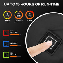 Load image into Gallery viewer, Heated Hand Warmer Pouch with 10000 mAh Rechargeable Battery, Up to 15 Hours of Warmth Electric Heated Hand Muff, Ideal for Football, Golf, Hunting, Fishing, Camping, Winter Outdoor Walk
