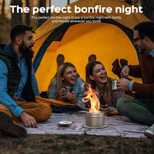 Load image into Gallery viewer, 2 Pack of Portable Campfire, Compact Outdoor Fire Pits 3-5 Hours of Burn Time No Embers No Wood Emergency Fire Starters for Camping Picnics Party and More
