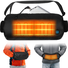 Load image into Gallery viewer, Heated Hand Warmer Pouch with 10000 mAh Rechargeable Battery, Up to 15 Hours of Warmth Electric Heated Hand Muff, Ideal for Football, Golf, Hunting, Fishing, Camping, Winter Outdoor Walk
